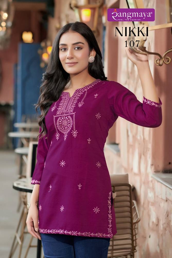 Nikki By Rangmaya Tunic Style Ladies Top Wholesale Price In Surat